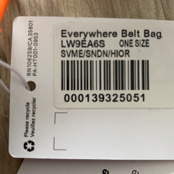 ❤️ Lululemon Rare Silver Brown and Orange Everywhere Belt Bag SVME/SNDN/HIOR NWT - Picture 2 of 15